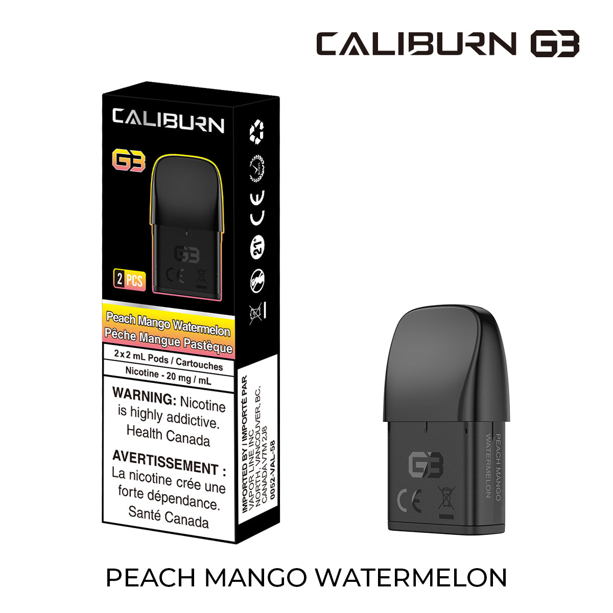 UWELL Caliburn G3 Prefilled Pods 【 Federal 】(2pcs/pk)