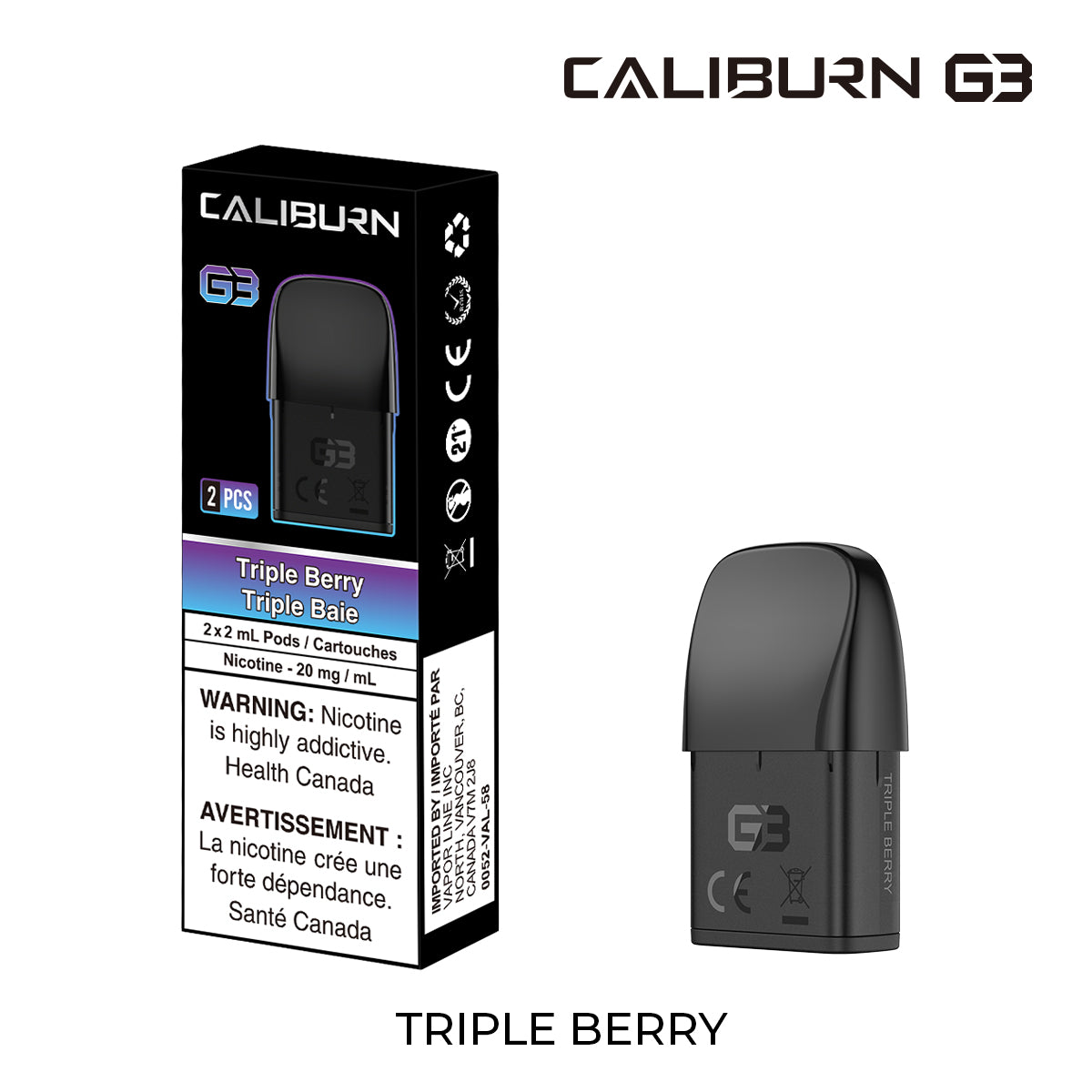 UWELL Caliburn G3 Prefilled Pods 【 Federal 】(2pcs/pk)