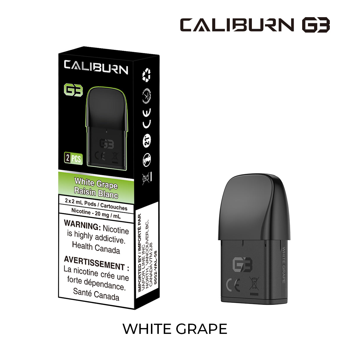 UWELL Caliburn G3 Prefilled Pods 【 Federal 】(2pcs/pk)